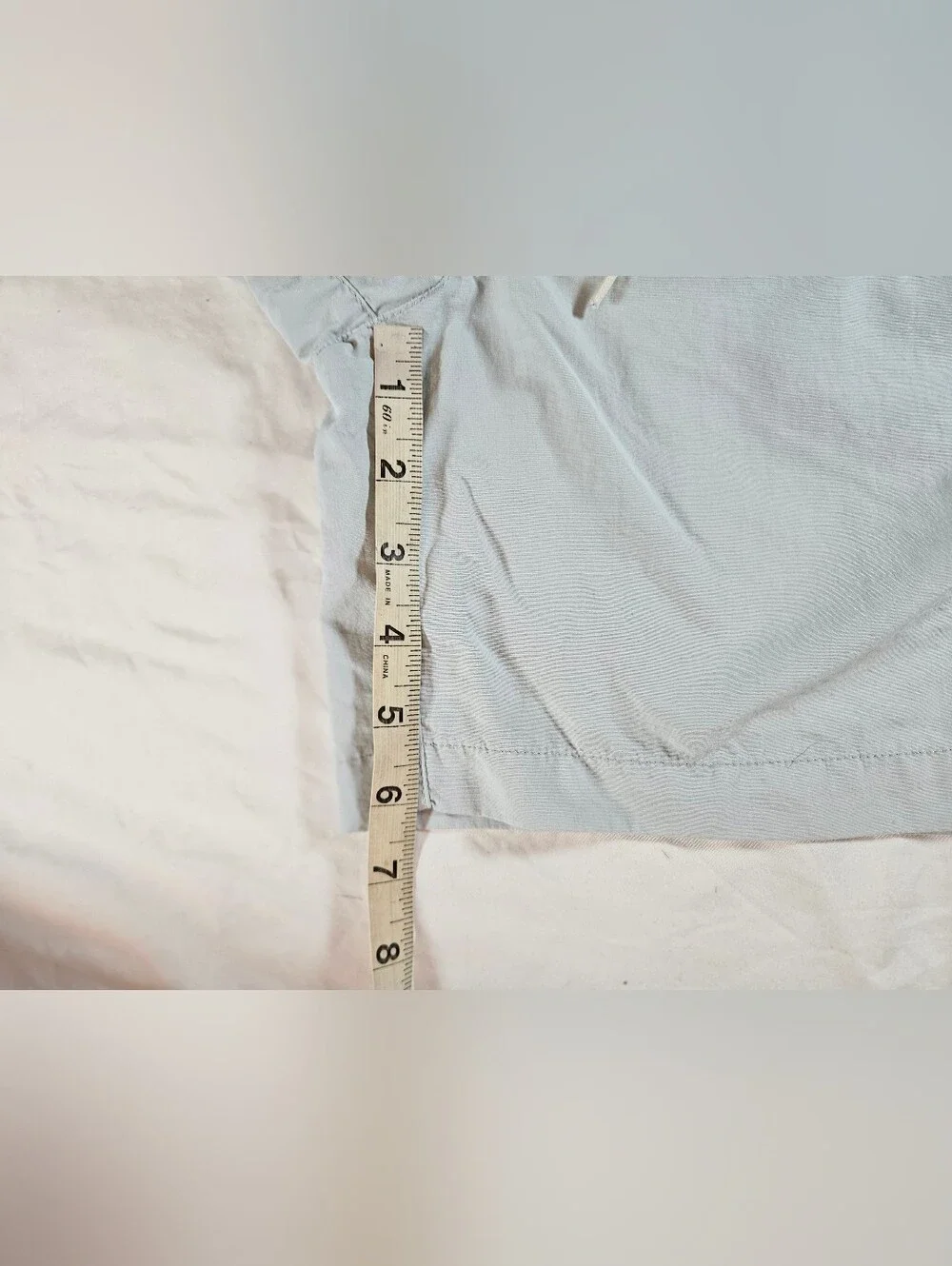 Pacsun Mens Light Blue Elastic Waist Side Pockets Swim Trunks Size Small